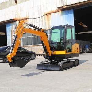 Excavatrice d'occasion de 1 à 10 tonnes avec marteau hydraulique, moteur, pompe, boîte de vitesses et remorque à vendre - Product Image 1