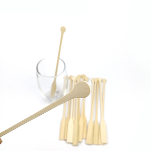 <span class=keywords><strong>Bar</strong></span> herramientas swizzle palos de bambú cóctel agitador - Product Image 4