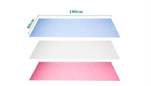 100PCS 31 "X 70" Cubierta de cama de hotel de microfibra de poliéster no tejido desechable plana transpirable - Product Image 3