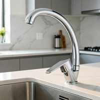 Robinet de cuisine au design moderne, installation sur plan, corps en alliage de zinc, noyau en céramique, adapté aux cuisines d'hôtels et d'appartements
