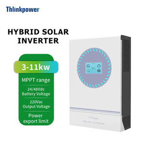 หน้าจอสัมผัส 4kw 5.5KW 4000w 5500w 10kw 11kw ระบบไฮบริดพลังงานแสงอาทิตย์แบบเก็บพลังงาน  รองรับไฟฟ้ากระแสสลับ 230vac 240vac  รองรับการเชื่อมต่อแบบขนาน - Product Image 2