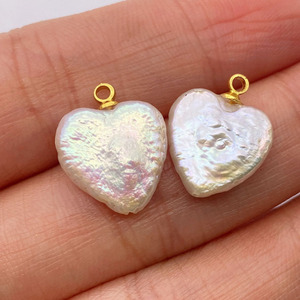 Bijoux fantaisie, accessoires de bijouterie DIY, perle <span class=keywords><strong>baroque</strong></span> d'eau douce naturelle, irrégulière, en forme d'étoile, de cœur, pendentif à trou unique - Product Image 6
