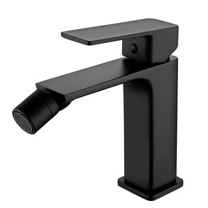Mezclador de bidé Kamalu NERO, línea cuadrada negra mate, estilo de diseño moderno para aplicación de rociador de bidé de baño - Product Image 1