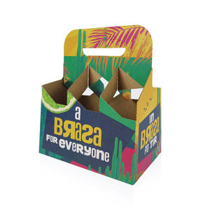 Paquete personalizado <span class=keywords><strong>de</strong></span> 4-6 cajas <span class=keywords><strong>de</strong></span> cartón <span class=keywords><strong>de</strong></span> papel Kraft corrugado para cerveza, vodka, soda, repujado, embalaje <span class=keywords><strong>de</strong></span> botellas <span class=keywords><strong>de</strong></span> bebidas - Product Image 1