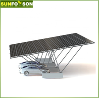 Système de montage de carport en aluminium PV Structure de support de panneau solaire étanche pour auvent de parking