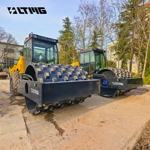 LTMG Double Amplitude Mechanical Travel Drive Double Barrel Road Roller With Enclosed Cab And Air Conditioning