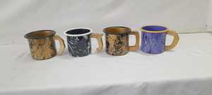 Gradient <b>Enamel</b> Coffee <b>Mug</b> Wooden Handle Metal Cup Casual Drinkware for Home Camping Gift - Product Image 4