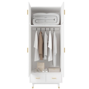 <span class=keywords><strong>Armario</strong></span> de Madera Blanco Económico para Dormitorio, Muebles de Dormitorio, <span class=keywords><strong>Armario</strong></span> para Ropa - Product Image 4