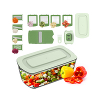 Handmatige Groente-En Uiensnijder Voor Voedselsnijder Mandoline Vegetarische Haksnijder Fruit-En Groentegereedschap