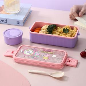 子供用食品保存容器750 ml BPAフリー子供用電子レンジフリーザー安全お弁当箱ハンドル付き - Product Image 4