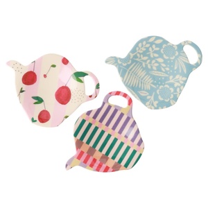 Sous-verre de sac à thé OEM, plaque de rangement de sac à thé, support de caddie, cuillère, plat de repos pour la maison, mélamine, fête, soucoupe à thé - Product Image 5