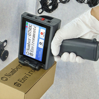 Haute qualité 12.7mm Handjet automatique imprimante à jet d'encre pistolet nouveau 600dpi portable Date d'expiration codage QR code à barres pour Flex Egg