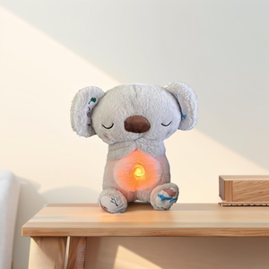 Jouet en peluche musical Koala personnalisé en gros, jouet respirant personnalisé pour bébé, jouet pour enfants rempli de coton PP - Product Image 2