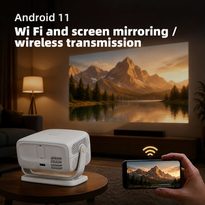 โปรเจคเตอร์อัจฉริยะ HT3 Pro รุ่นใหม่ ปี 2026 ระบบ Android 11 ความละเอียด 1080P รองรับ WiFi และ BT5.0 พร้อมขาตั้งปรับได้ พกพาสะดวก ใช้สำหรับโฮมซีเนม่าขนาดเล็ก ระบบภาพยนตร์ครบวงจร - Product Image 2