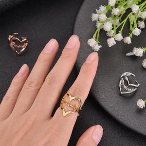 ดรอปชิปแหวนสเตนเลสสุดสร้างสรรค์มีสไตล์แฟชั่นเฉพาะบุคคลสำหรับผู้หญิงเด็กผู้หญิงวันเกิดวันแม่ - Product Image 2