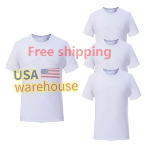 Sublimation t Shirts US Warehouse Wholesale 100 Polyester t Shirt Tee T-shirt Sublimations Blank t Shirts - Product Image 1