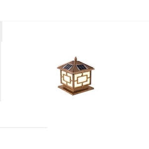 Solar Column <b>Lights</b> Outdoor LED Pillar <b>Light</b> <b>Black</b> Bronze Acrylic <b>Shade</b> 50000 Hours Lifespan Zhongshan Guangdong - Product Image 5