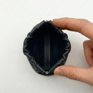 <span class=keywords><strong>Porte</strong></span>-<span class=keywords><strong>monnaie</strong></span> personnalisé noir en cuir souple, mini pochette bouffante à fermeture pression, portefeuille à volants avec fermeture à bouton-pression, <span class=keywords><strong>porte</strong></span>-<span class=keywords><strong>monnaie</strong></span> magique à fermeture rapide - Product Image 6