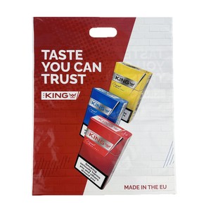 <b>Plastic</b> <b>Tote</b> Bags Garment Bag PE Film Multi Color Reinforced Handles Shopping Bag - Product Image 3