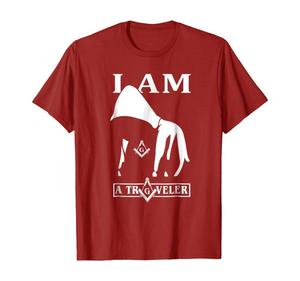 Ropa masónica personalizada, camisas transpirables de media manga, Camiseta holgada de algodón con cuello redondo estampada para hombre - Product Image 4