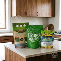 Sachets Doypack personnalisés en plastique Mylar avec fermeture éclair pour emballage alimentaire