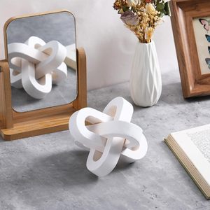 Eslabones de cadena de madera de 3 eslabones tallados a mano para mesa de centro sala de estar estantería chimenea <span class=keywords><strong>TV</strong></span> gabinete escritorio decoración se adapta a todos - Product Image 3