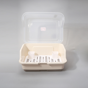 Scatola portaoggetti di grandi dimensioni per stoviglie, scolapiatti <span class=keywords><strong>con</strong></span> vassoio, cestello portatile per lievitazione pane <span class=keywords><strong>con</strong></span> <span class=keywords><strong>coperchio</strong></span> - Product Image 3