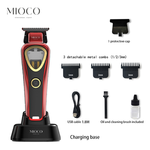 2025 Vector động cơ tông đơ DLC lưỡi 9500rpm 5h phí 3h Thời gian chạy LED chỉ số kim loại cơ thể mioco rs9653 - Product Image 5