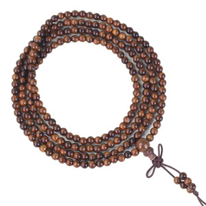 Black Rosewood <b>Bracelet</b> 216 Beads 4mm African Sandalwood Unisex Traditional Chinese Style Jewelry - Product Image 4