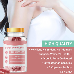 Private Label Pakket Borstvergroting <span class=keywords><strong>Capsules</strong></span> Natuurlijke Ingrediënten Voor Aanpassen Menopauzale Vergroting Borst 60 <span class=keywords><strong>Capsules</strong></span> - Product Image 5