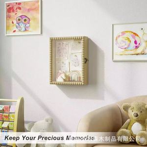Marco de Madera con Cuentas para Fotos, Rectangular, de Madera Sólida, para Colgar en la Pared o Decorar el Escritorio - Product Image 4