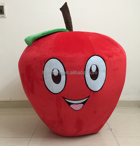 ホラーピンクのイチゴのマスコット衣装大人 - Product Image 3