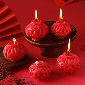 New Year Lantern Shape Aroma <b>Candle</b> Chinese Style Festive Spring Festival Decor Wedding Gift Scented <b>Candle</b> - Product Image 2