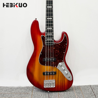 Guitare Basse Électrique 4 Cordes Professionnelle KB-02, Vente en Gros Usine OEM, Instruments de Musique à Cordes