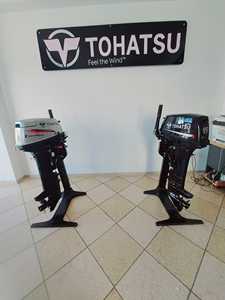 เครื่องยนต์เรือ Tohatsu 2 จังหวะ 2 สูบ 9.9 แรงม้า รุ่น M9.9D2S แบบพกพา ขนาดเล็ก ใช้เชื้อเพลิงเบนซิน แกนสั้น รุ่นใหม่ ลดราคา - Product Image 1