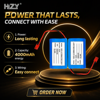 Batterie Li-ion HIZY 14,8V 4000mAh 21700 59,2Wh rechargeable avec BMS intelligent pour appareils industriels, 500 cycles