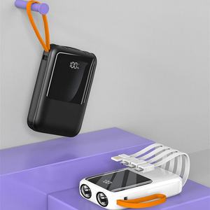 Banco de Energía de Alta Capacidad de 10000 mAh con Pantalla LED, Carga Rápida, Resistente al Agua, Portátil para Exteriores, Cable USB, Material Plástico, Salida de 22.5 W - Product Image 6