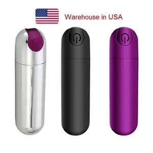 10 Vibration Modes Super Powerful Rechargeable Bullet Vibrator Waterproof Discreet Portable Adult Sex Toy Bullet Vibe