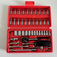 Outils de réparation de pneus 46 pièces - Clé fine noire 24T en acier à haute teneur en carbone galvanisé, robuste pour approvisionnement en gros