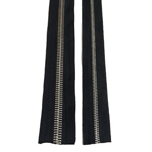 الأكثر مبيعًا سلسلة طويلة من النيكل سحاب بشريط أسود 5 # لحقائب اليد والأحذية للملابس - Product Image 2