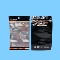 Sac d'emballage de leurre de pêche/sacs de leurres de ver de pêche souples/sacs d'emballage de têtes d'appâts spinner sacs à fermeture éclair réutilisables avec suspension