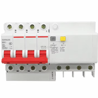 Pemutus Sirkuit Tipe D RCD DZ47LE-D Perlindungan Kebocoran Arus Bumi Kapasitas Pemutusan 6kA Tegangan Terukur 220V/380V Pemasangan di Rel