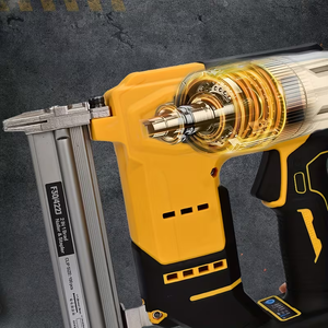 Clavadora Neumática <span class=keywords><strong>de</strong></span> 18GA para 20V Max |   <span class=keywords><strong>Pistola</strong></span> <span class=keywords><strong>de</strong></span> <span class=keywords><strong>Clavos</strong></span> Eléctrica 2 en 1 Inalámbrica sin Escobillas <span class=keywords><strong>de</strong></span> 5/8 1 13/16 Pulgadas para Bricolaje en Metal y Carpintería - Product Image 3