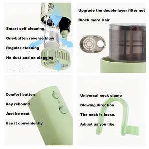 Secador de Mascotas Colgante para el Cuello, Secador de Pelo para Perros con Manos Libres, Secador de Gatos Ultraligero Colgante para el Cuello, 360 °   Ajustable para Todas las Mascotas - Product Image 5