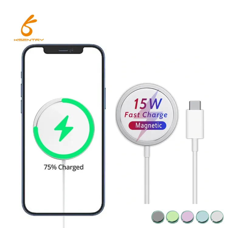 2022 Top Sale Magnet Mobile Phone Accessories Type C Magnetic 15w Qi Wireless Charger For Apple Iphone 12 13 14 Mini Pro Max