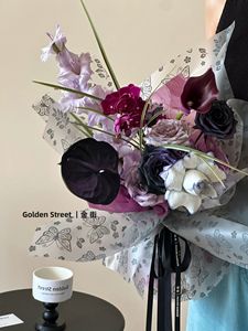 Nouveau 2023 – Lot de 20 feuilles de papier d'emballage imperméable en plastique motif papillon dansant pour bouquets de fleurs, idéal pour les fleuristes - Product Image 6