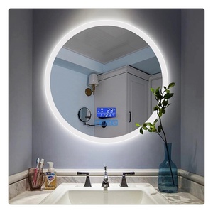 Customized Wall Mounted Glass Wifi Magic <b>Mirror</b> Touch Screen Dimmer Bath <b>Lights</b> Smart Led <b>Bathroom</b> <b>Mirror</b> - Product Image 6