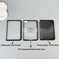 Compatible avec iPhone Duo, Nouveauté, Charnière magnétique à axe central, Pliage large, Étui de téléphone intégré avec film protecteur