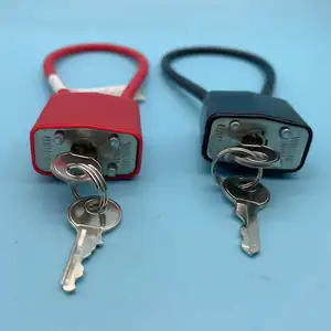 قفل كابلات بمفاتيج مختلفة 15 بوصة أحمر/أسود اللون جودة جيدة