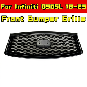 Pour Infiniti Q50SL 2018-2025 : Bandes décoratives pour calandre de pare-chocs, kit carrosserie, calandre avant, pièce extérieure - Product Image 1